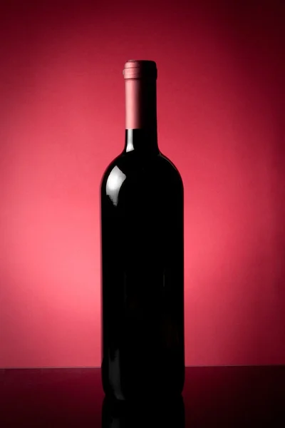 Bottiglia di vino rosso — Foto Stock