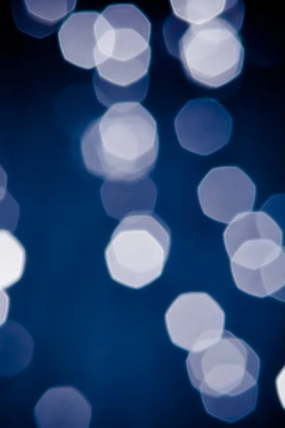 Abstracte blauwe en witte circulaire bokeh achtergrond — Stockfoto