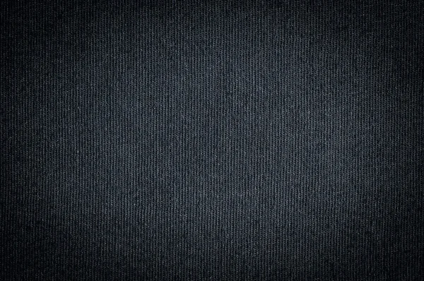 Текстура чорної темної тканини — стокове фото