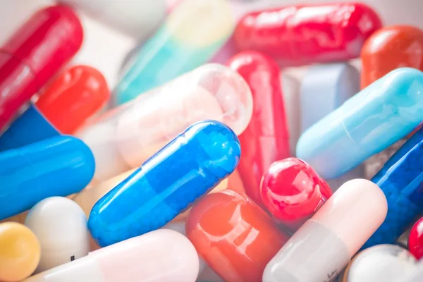 Colorful pills texture — Stock Photo, Image