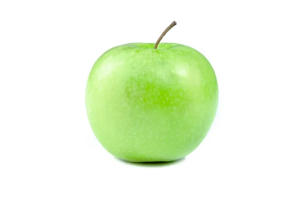 Groene appel geïsoleerd op wit — Stockfoto