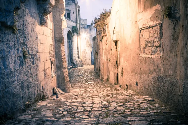 Sassi the historic center of the city Matera in Italy — Stock Photo, Image