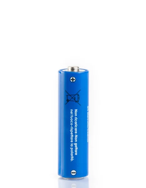 Batterie AA. Isolé sur blanc — Photo