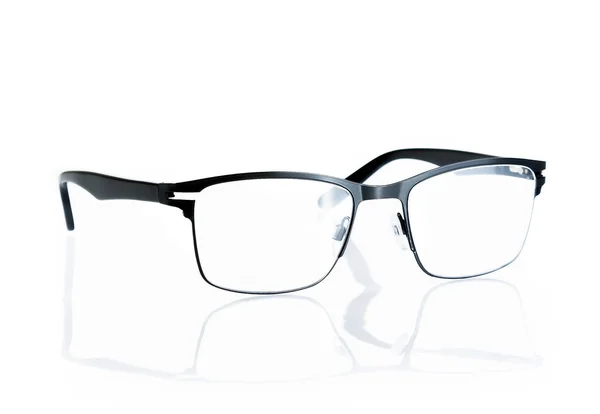 Black eye glasses isolated — Stock Photo, Image