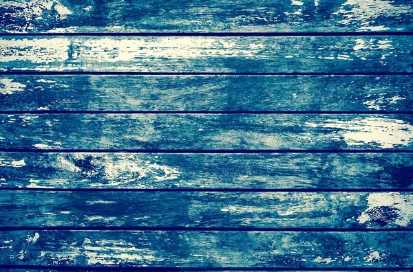 Decrepit grunge blue old wood background — Stock Photo, Image