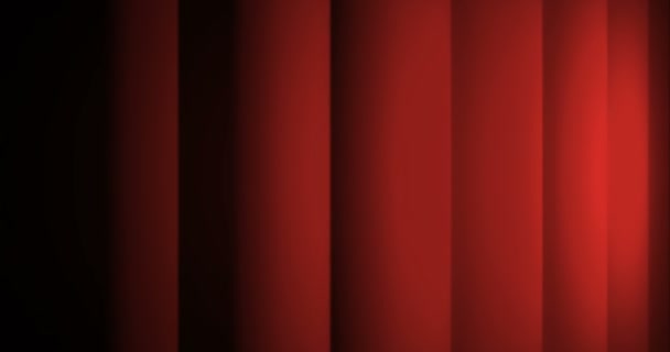Close red curtain, for movie — Stock Video