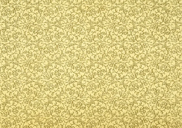 Vintage Wallpaper in Beige with Spirals — Stock Photo, Image