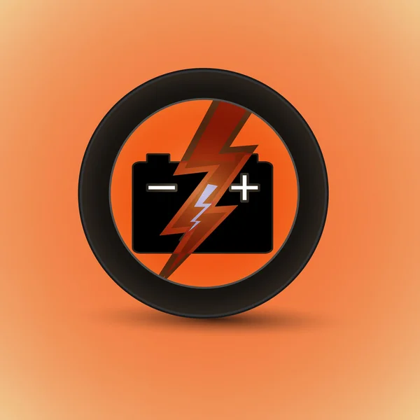 Car battery stickers — Stock Vector © slasny1988 11929961