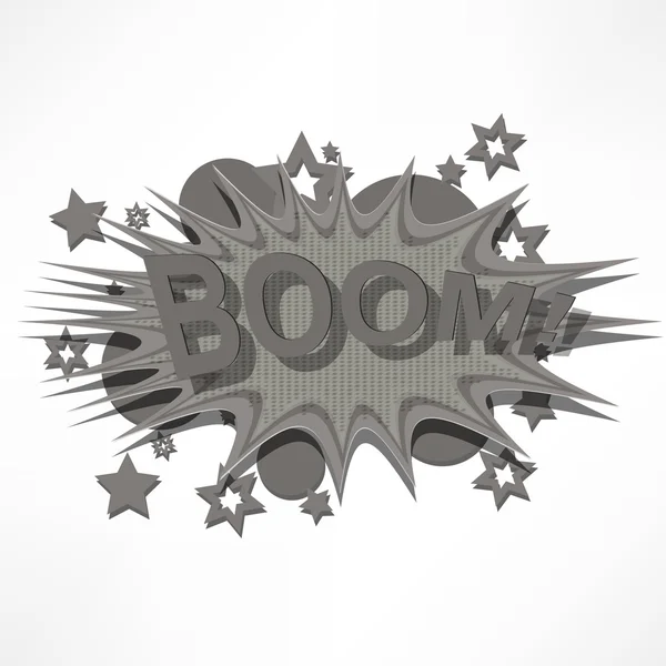 Boom. comic boek explosie. — Stockvector