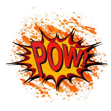 çizgi roman patlama.