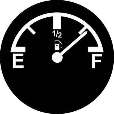 Beyaz gaz tankı illüstrasyon