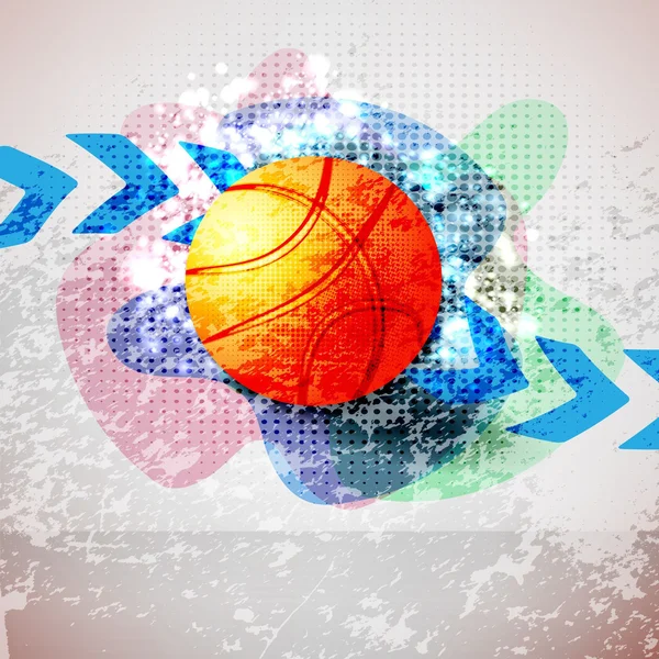 Vecteur de basket Grunge — Image vectorielle