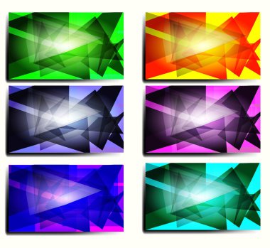 son moda vektörel banner dikey set eps 10 abstract