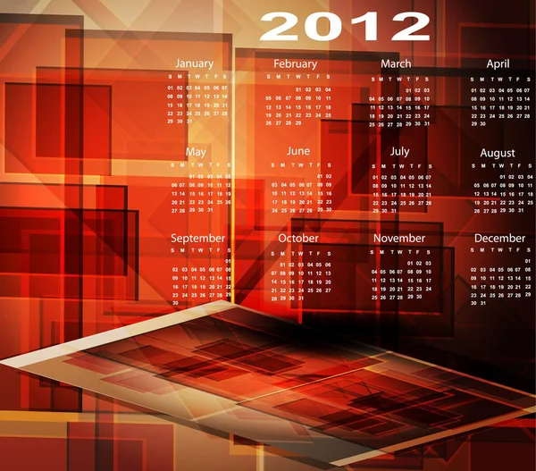 2012 Calendar. abstract — Stock Vector