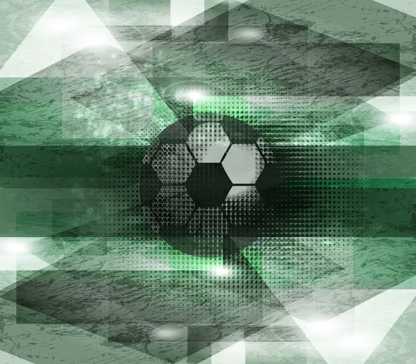 Grunge fútbol pelota fondo — Vector de stock