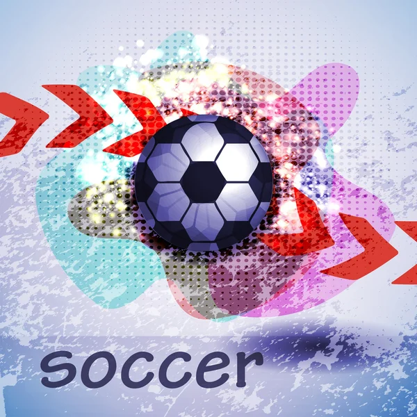 Fondo de diseño de fútbol — Vector de stock