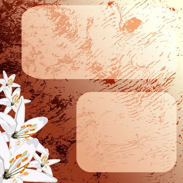 Vektör çizim çiçek lilyum — Stok Vektör