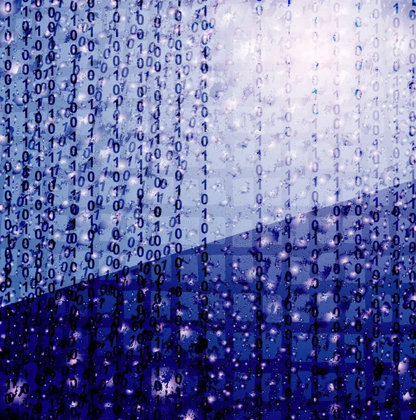 Fondo digital abstracto azul y azul. Vector — Archivo Imágenes Vectoriales