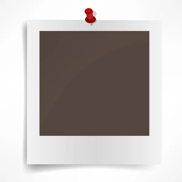 Polaroid photo frame isolated on white background. Vector illust — Stock Vector