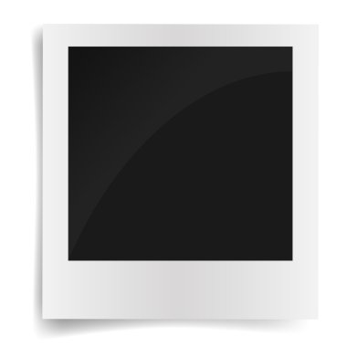Isolated Photo Frames on White Background clipart