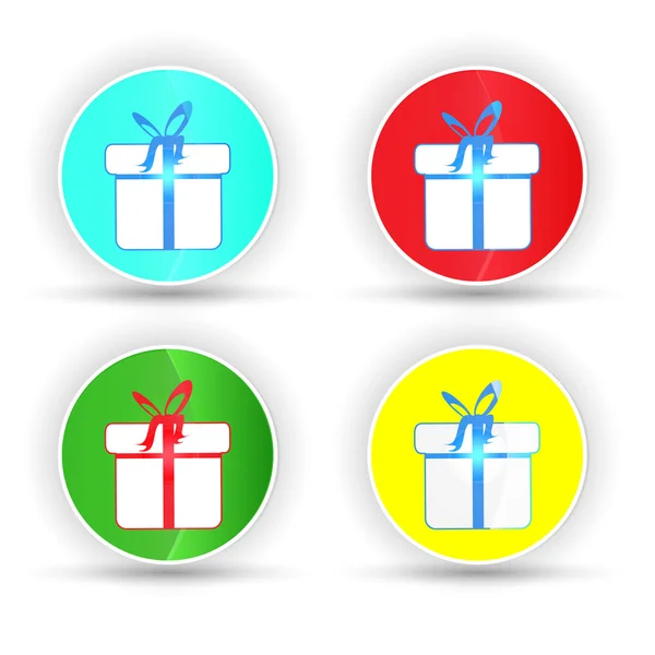 ¿Caja de regalo? Icono del vector — Vector de stock