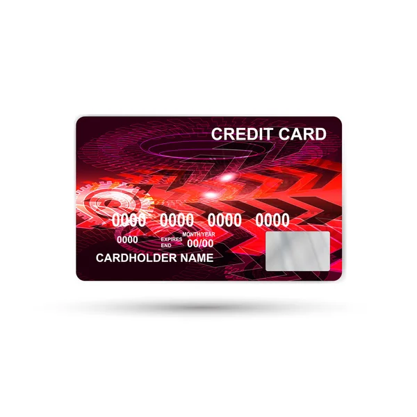 Isolierte Kreditkarte — Stockvektor