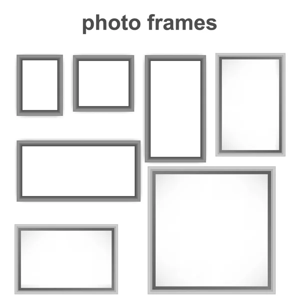 Cadres photo blancs — Image vectorielle