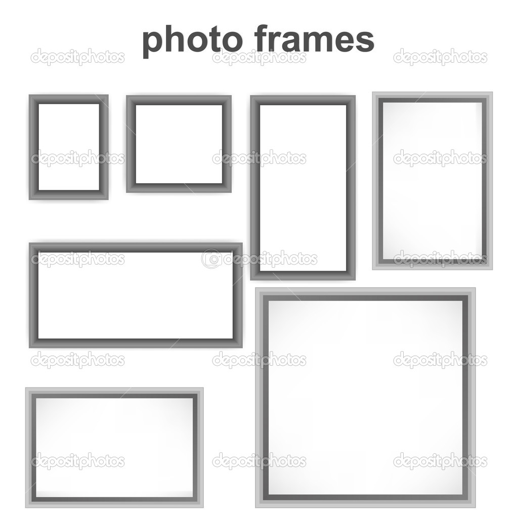 White photo frames