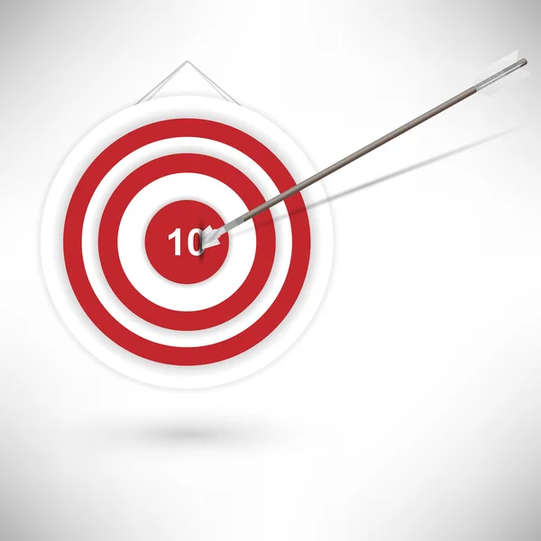 Target with arrow — Stock Vector