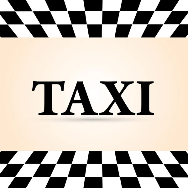 Vector taxi cab background. — Stock Vector