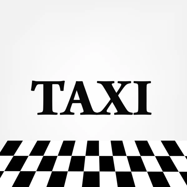 Vector taxi cab background. — Stock Vector
