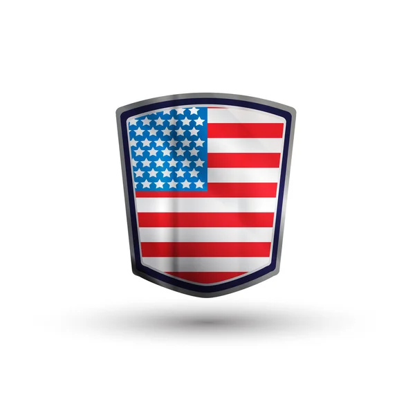 Bouclier américain — Image vectorielle