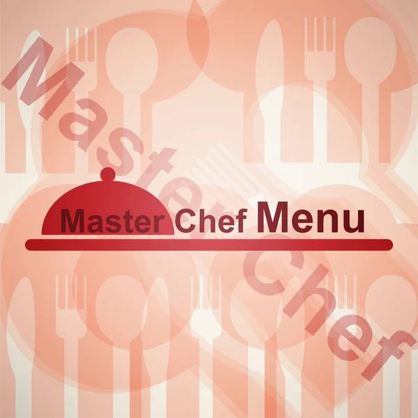 Master Chef menu — Stock Vector