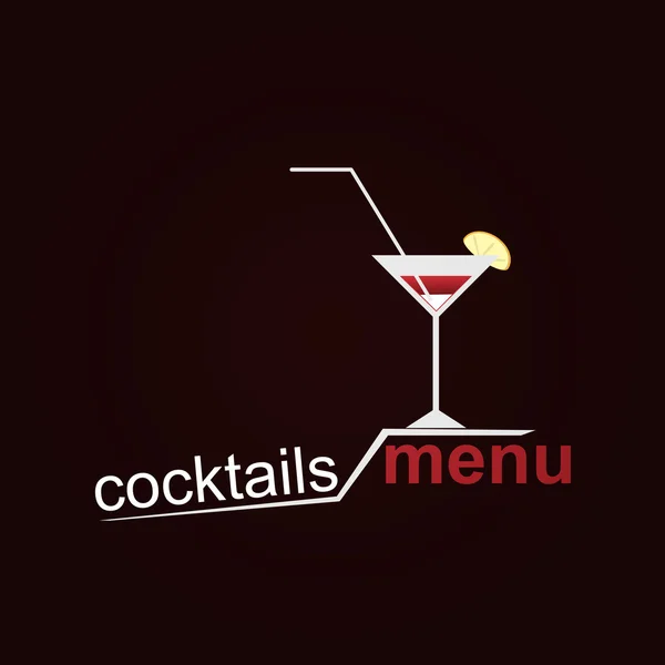 Cocktails menu — Stockvector