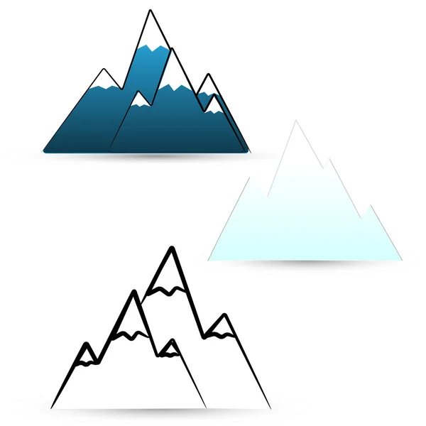 Icône de montagne. — Image vectorielle