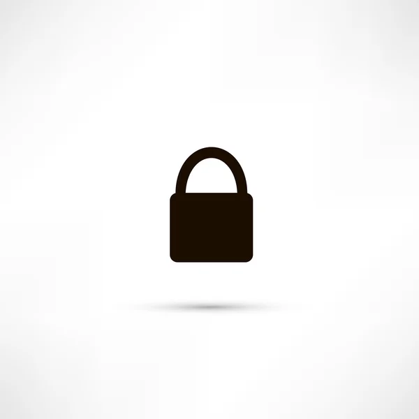 Pad lock - vector pictogram — Stockvector