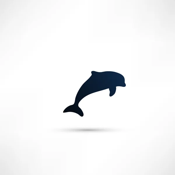 Dolfijn-pictogram — Stockvector