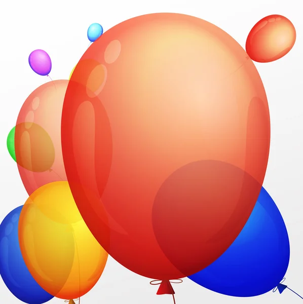 Fondo con un montón de globos multicolores — Archivo Imágenes Vectoriales