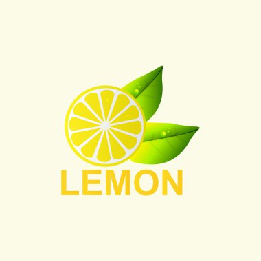 vektör. taze limon.