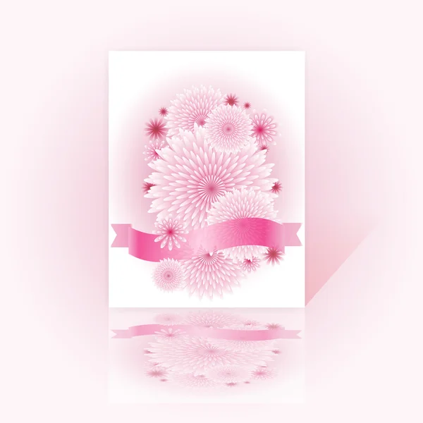 Salutation frontière florale — Image vectorielle