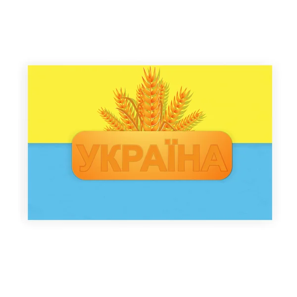 Ukraine Flag — Stock Vector