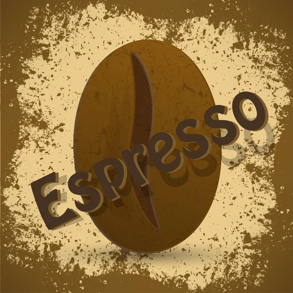 Caffè vintage Espresso sfondo — Vettoriale Stock