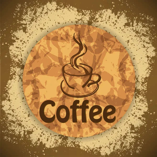 Vintage sfondo caffè — Vettoriale Stock