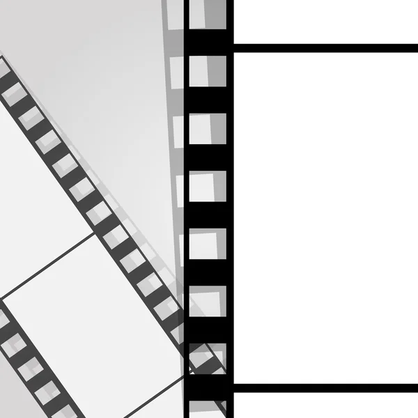 Oude filmstrip. Filmeinde frame. — Stockvector