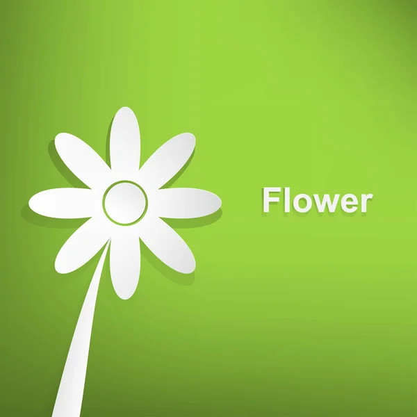 Flores de primavera sobre fondo verde — Archivo Imágenes Vectoriales