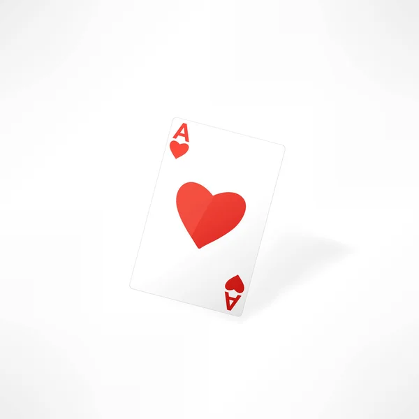 Hearts playing card — Stock Vector