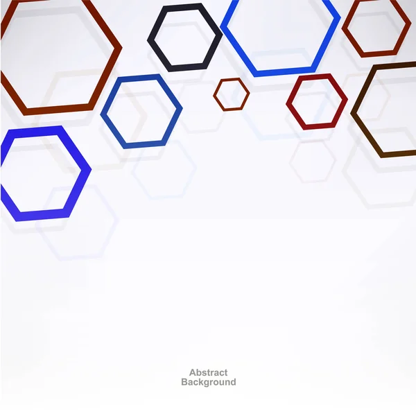 Background with hexagons — Stock Vector