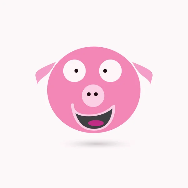 Pig Cartoon — Stock Vector