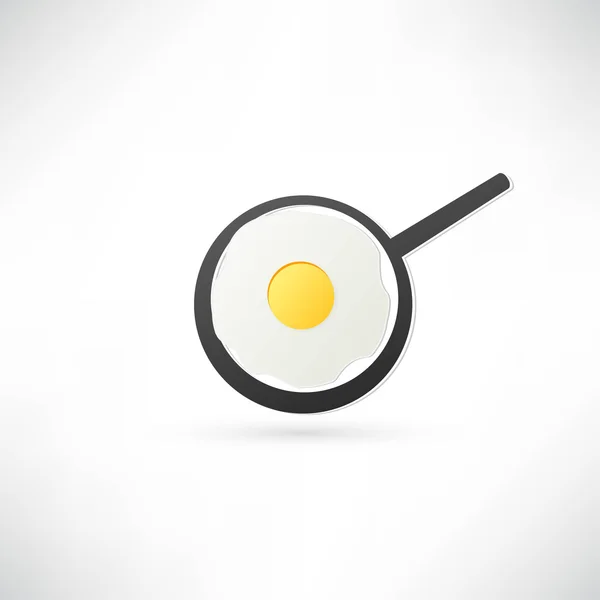 Ícone de ovo frito — Vetor de Stock