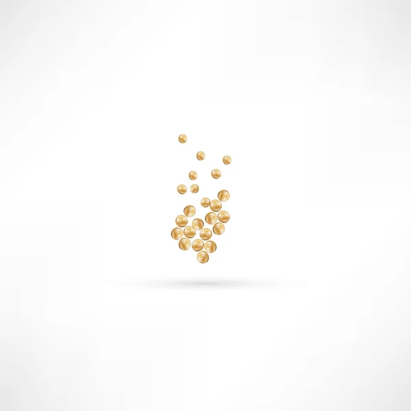 Goldmünzen-Symbol — Stockvektor